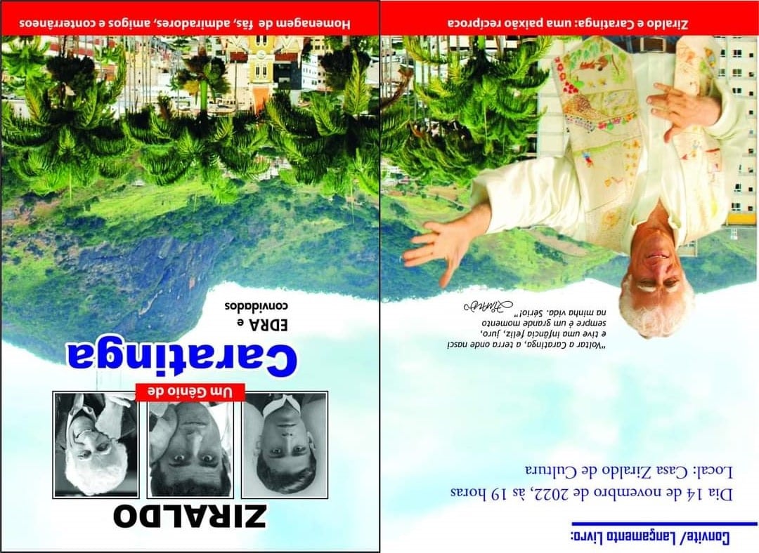 EDRA convida para mais um grande momento na cidade de Caratinga em homenagem a ZIRALDO