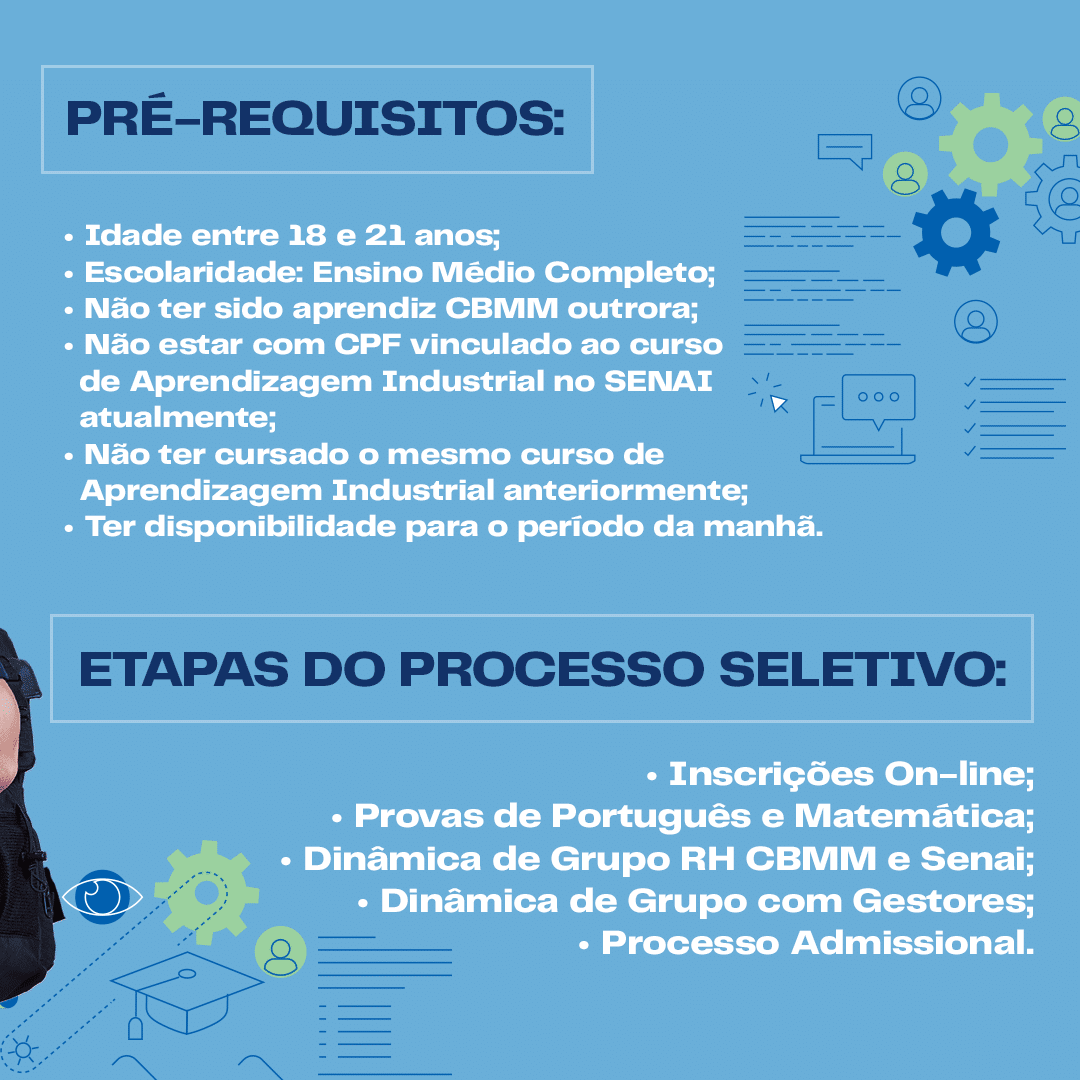 CBMM e SENAI de Araxá abrem inscrições para o Programa Jovem Aprendiz 2023