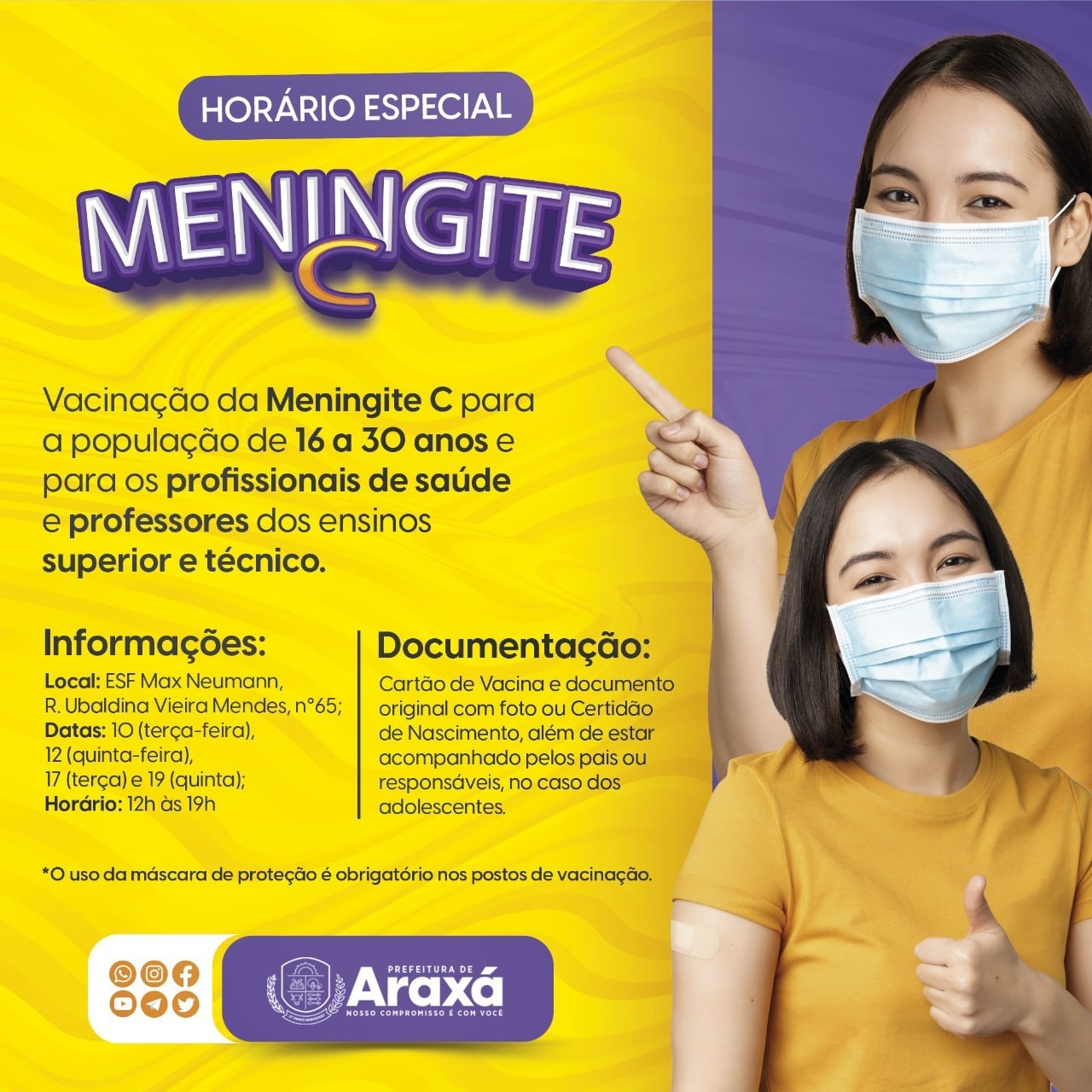 Vacinação Meningite
