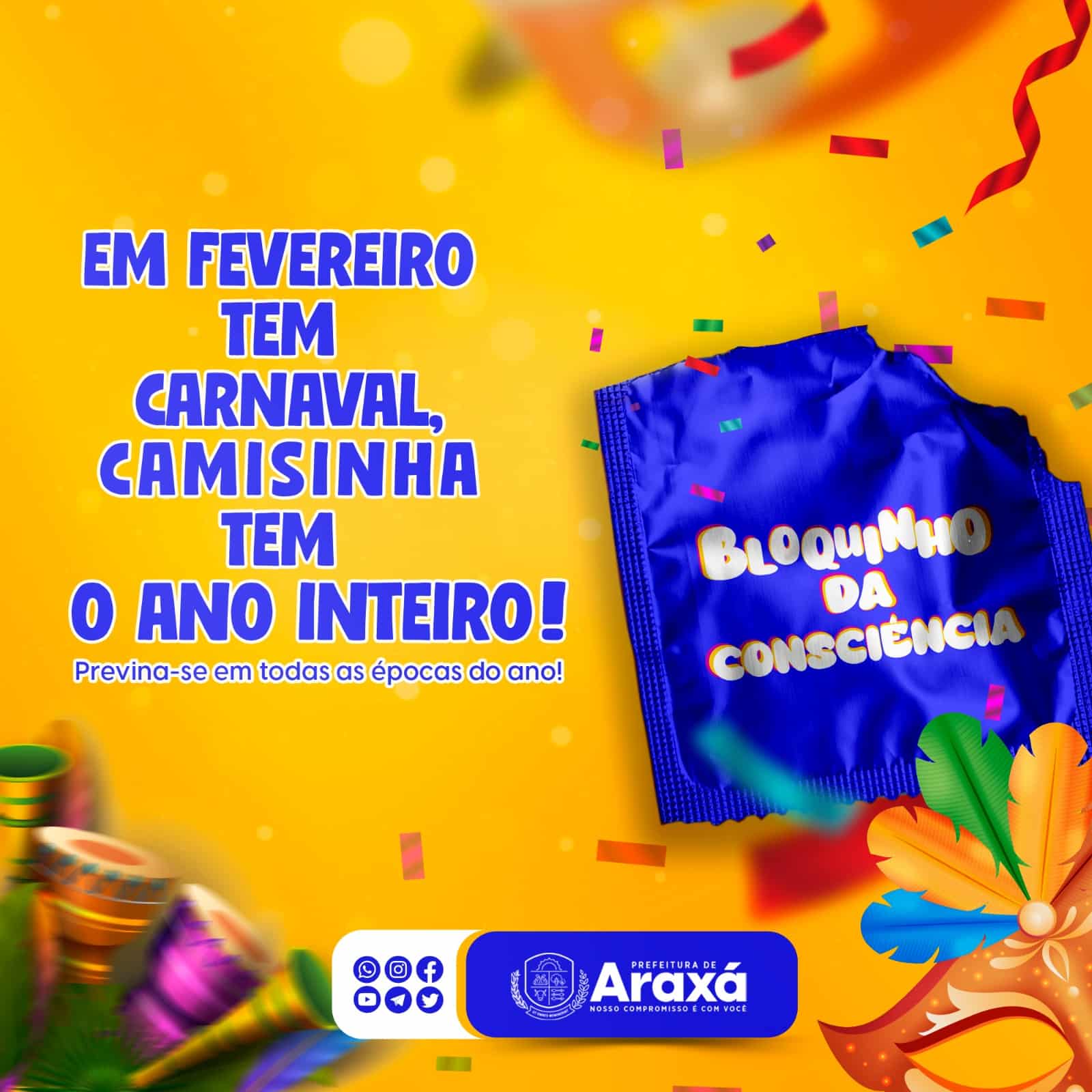 CTA realiza distribuição gratuita de preservativo durante o Carnava