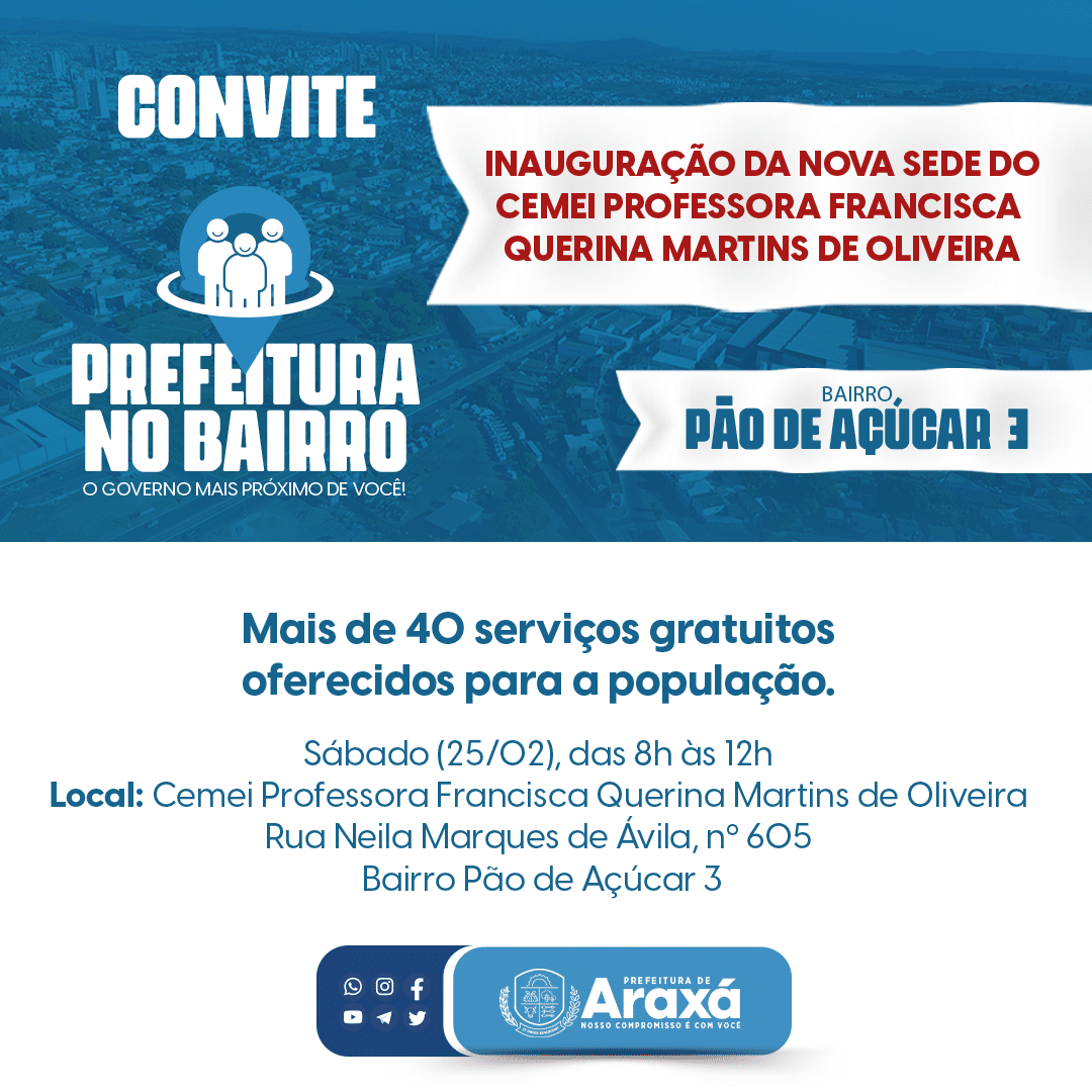 Convite: Prefeitura no Bairro