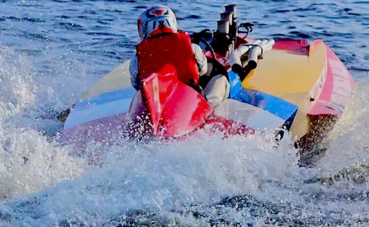 Tricampeão mundial Lebos Chaguri se apresenta no Classic Boat Festival