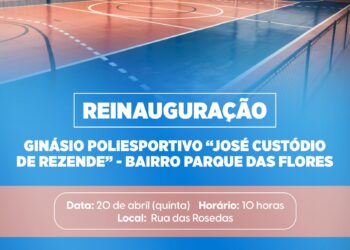 Convite – Reinauguração do Ginásio Parque das Flores.
