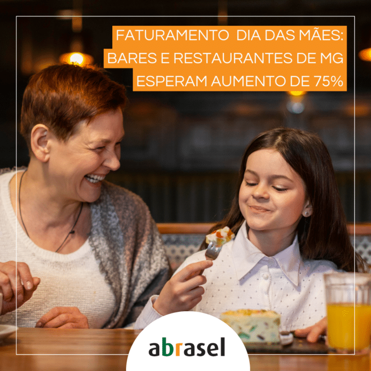 Bares e restaurantes de Minas Gerais esperam aumento de 75% no faturamento no Dia das Mães