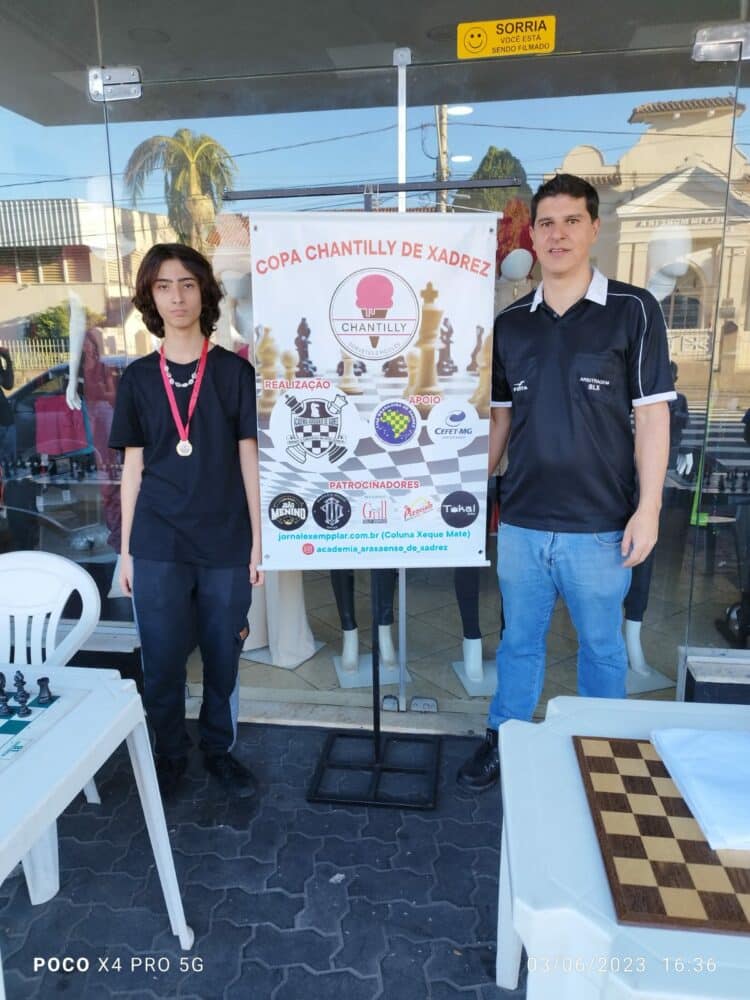 Bruno Alexandre é campeão da 9ª Copa Chantilly de Xadrez