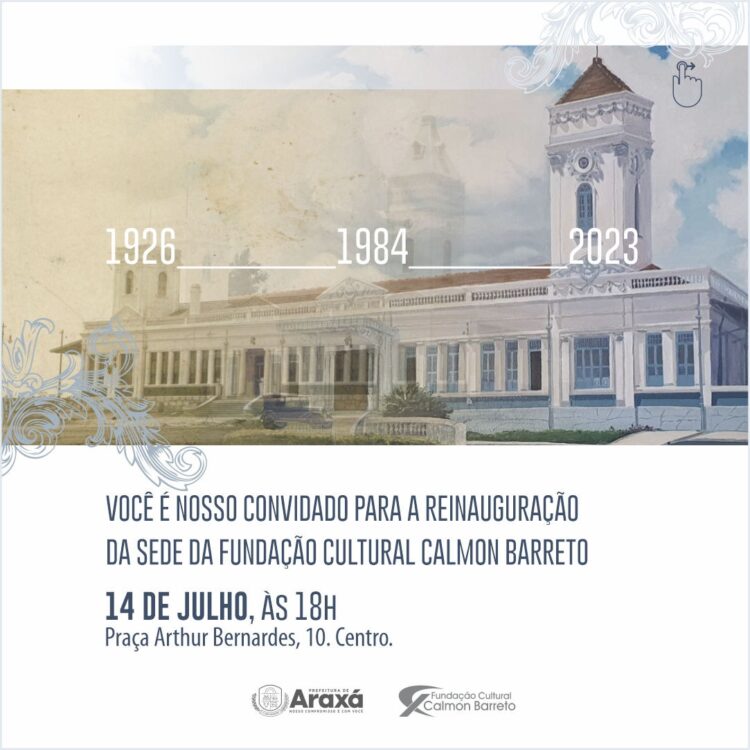 Sede da Fundação Cultural Calmon Barreto será reinaugurada hoje (14/07) com atrações para a comunidade