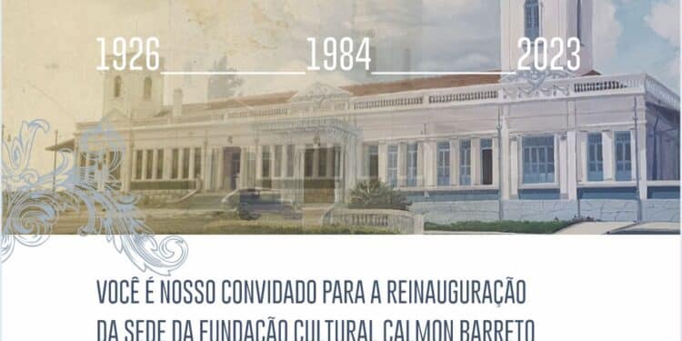 Sede da Fundação Cultural Calmon Barreto será reinaugurada hoje (14/07) com atrações para a comunidade