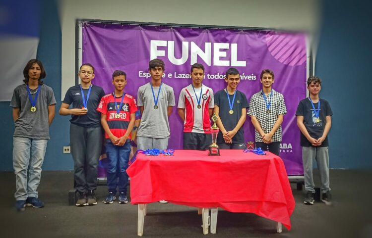 Araxá conquista 5 medalhas na etapa Uberaba do Circuito MG de Xadrez Rápido 2023