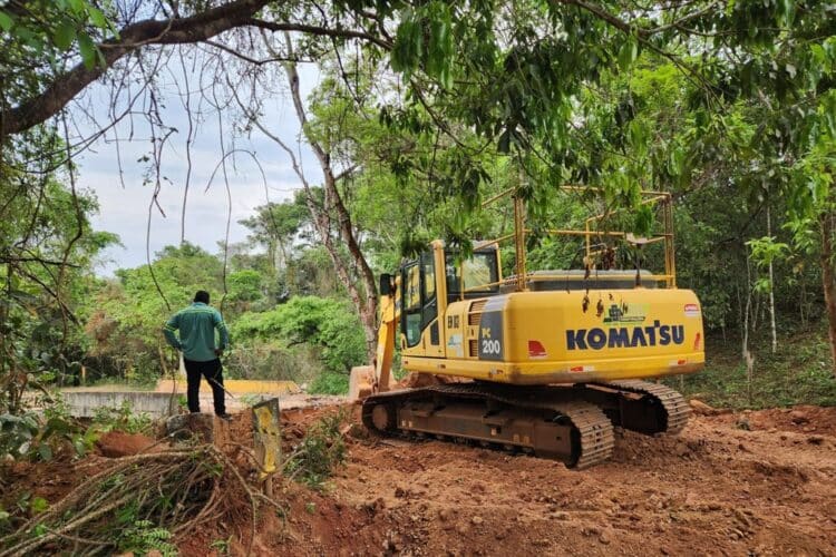 Prefeitura de Araxá inicia construção da nova ponte sobre o Ribeirão Pirapetinga
