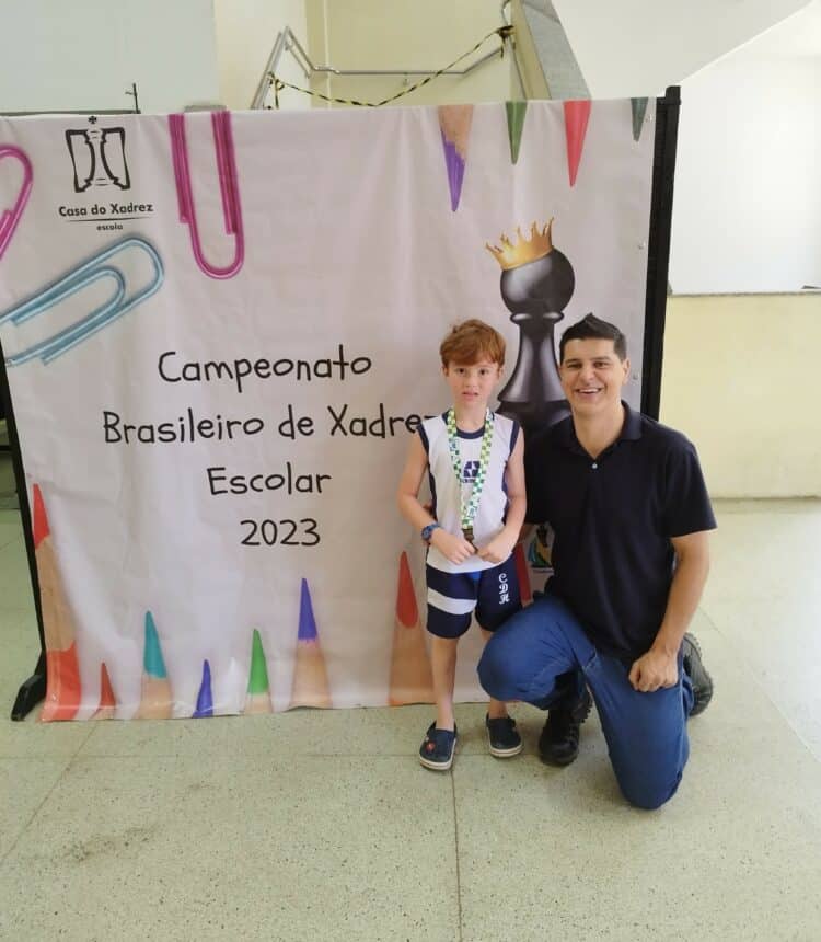 Araxaense Pedro de 06 anos de idade conquista medalha de 8º lugar no Brasileiro Escolar 2023