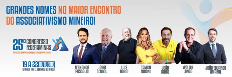 Divulgada a lista final dos palestrantes do Congresso da Federaminas 2023