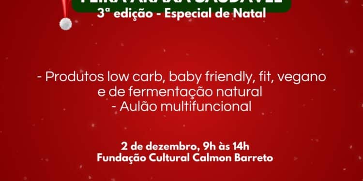 Fundação Cultural Calmon Barreto recebe a 3ª Edição da Feira Araxá Saudável neste sábado