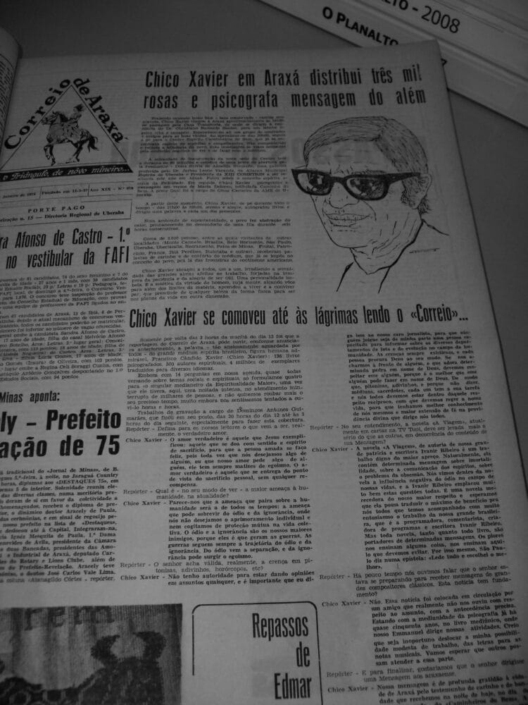 Uma entrevista inesquecível com Chico Xavier em Araxá