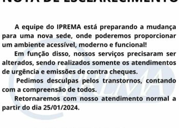 Nota de Esclarecimento Iprema