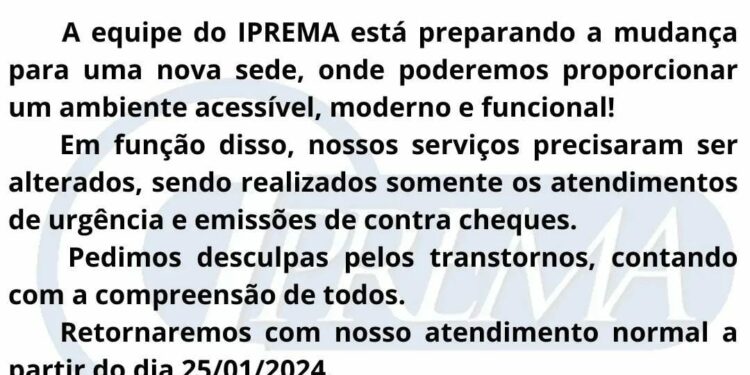 Nota de Esclarecimento Iprema