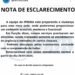 Nota de Esclarecimento Iprema