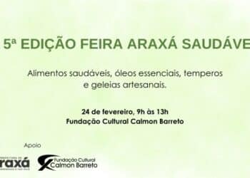 5ª edição da Feira Araxá Saudável acontece na Fundação Cultural Calmon Barreto neste sábado (24)
