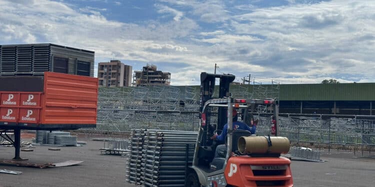 Nova estrutura do Araxá Rodeio Show já começou a ser montada: veja as mudanças