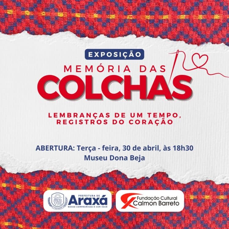 Museu Dona Beja recebe a abertura da exposição Memória das Colchas, nesta terça