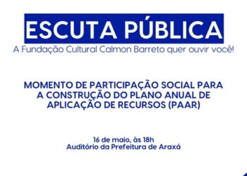 Araxá realiza Escuta Pública para a construção do Plano Anual de Aplicação de Recursos Culturais