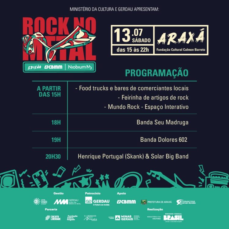 MM GERDAU APRESENTA O ROCK NO METAL 2024, COM EDIÇÃO ESPECIAL EM BELO HORIZONTE E ARAXÁ/MG