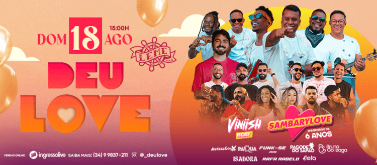 Deu Love: Grupo Sambarylove celebra 6 anos com festa inédita em Uberlândia