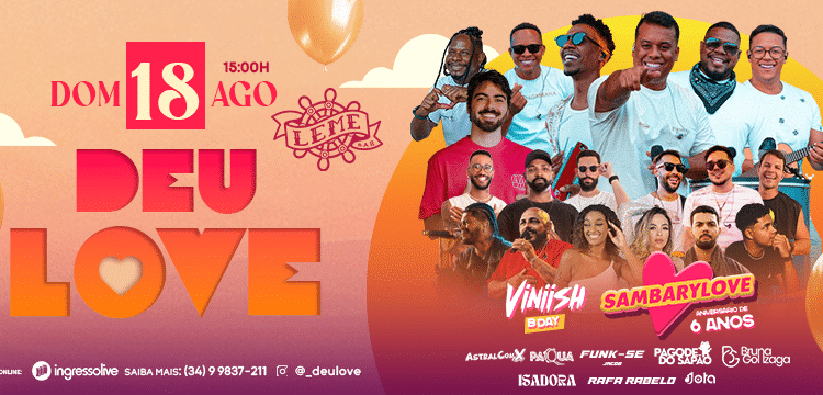 Deu Love: Grupo Sambarylove celebra 6 anos com festa inédita em Uberlândia