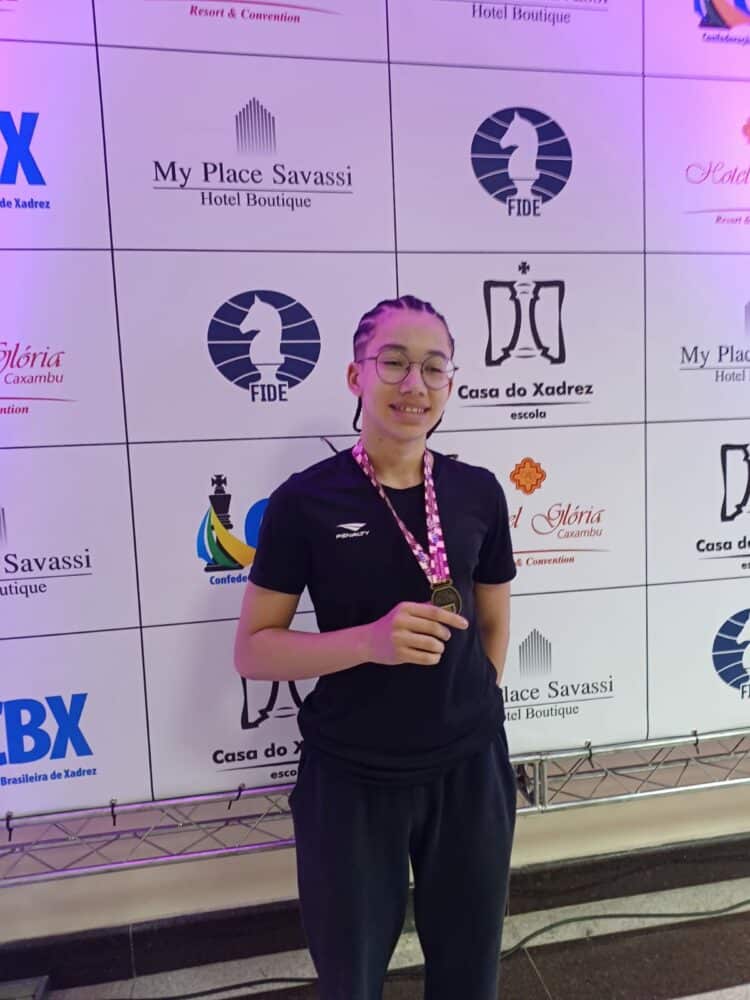 O enxadrista araxaense Theo Borges Ribeiro conquista o 3º lugar no Brasileiro Escolar 2024