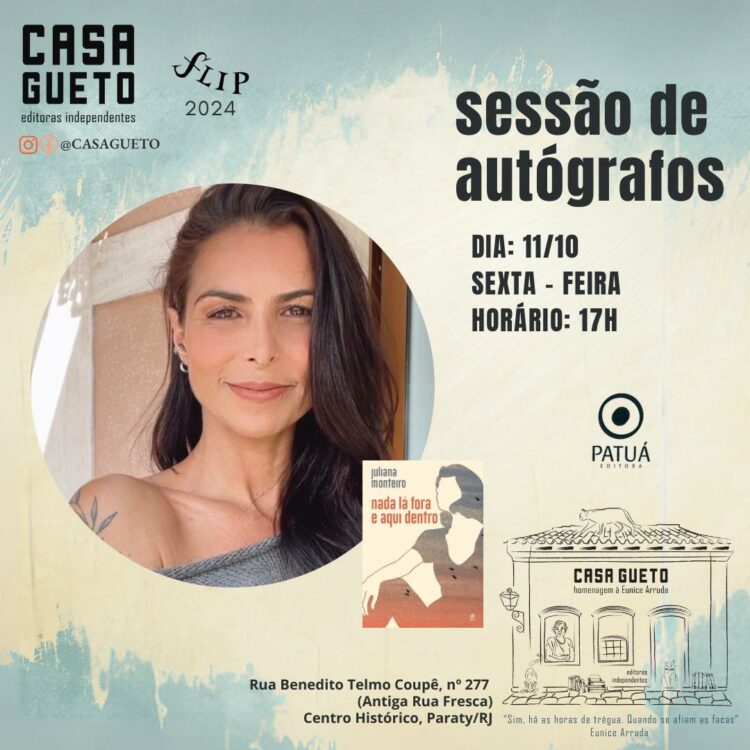 Na Flip, Juliana Monteiro estreia com romance “Nada lá fora e aqui dentro”