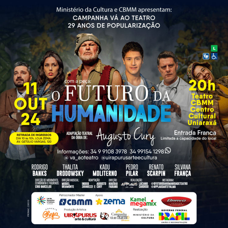 Campanha Vá ao Teatro – 29 anos – peça: O Futuro da Humanidade
