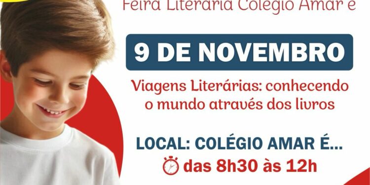 Está chegando a 3ª FLICAÉ – Feira Literária do Colégio Amar é…