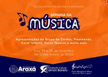 Semana da Música é realizada em Araxá com programação gratuita nos dias 25 e 28 de novembro