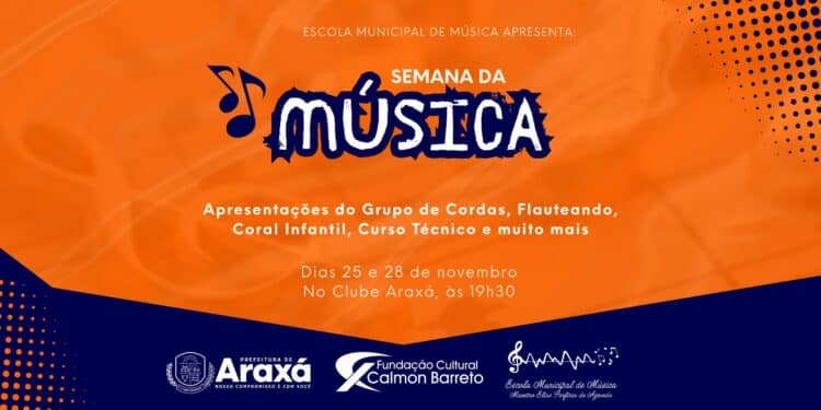 Semana da Música é realizada em Araxá com programação gratuita nos dias 25 e 28 de novembro