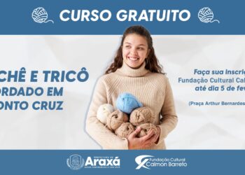 Ateliê de Tecelagem abre vagas para cursos de Crochê e Tricô e Bordado em Ponto Cruz