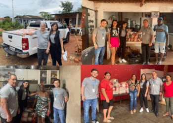 Sicoob Creditril doa alimentos para cozinhas comunitárias de Uberlândia