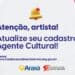 Fundação Cultural Calmon Barreto convoca artistas de Araxá para atualização do Cadastro de Agente Cultural