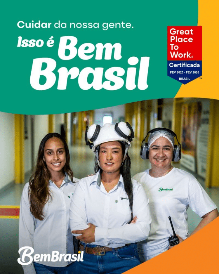 Pelo segundo ano consecutivo, Bem Brasil conquista o Prêmio Great Place to Work®