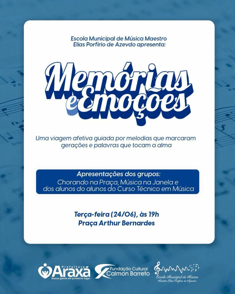 Escola Municipal de Música promove o musical “Memórias & Emoções” nesta terça (24)