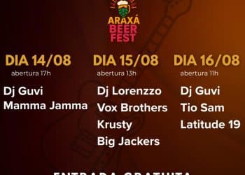 Araxá Beer Fest será realizado nos dias 14 a 16 de agosto na Fundação Cultural Calmon Barreto