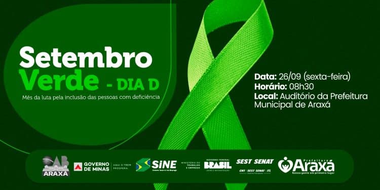 Araxá realiza “Dia D” pela inclusão da pessoa com deficiência no mercado de trabalho nesta sexta-feira (26)