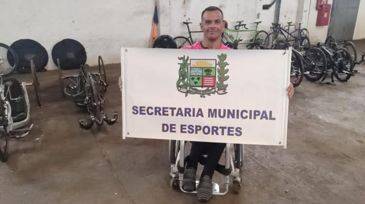 Com apoio da Prefeitura, atleta araxaense participa da final do Campeonato Paulista de Paraciclismo