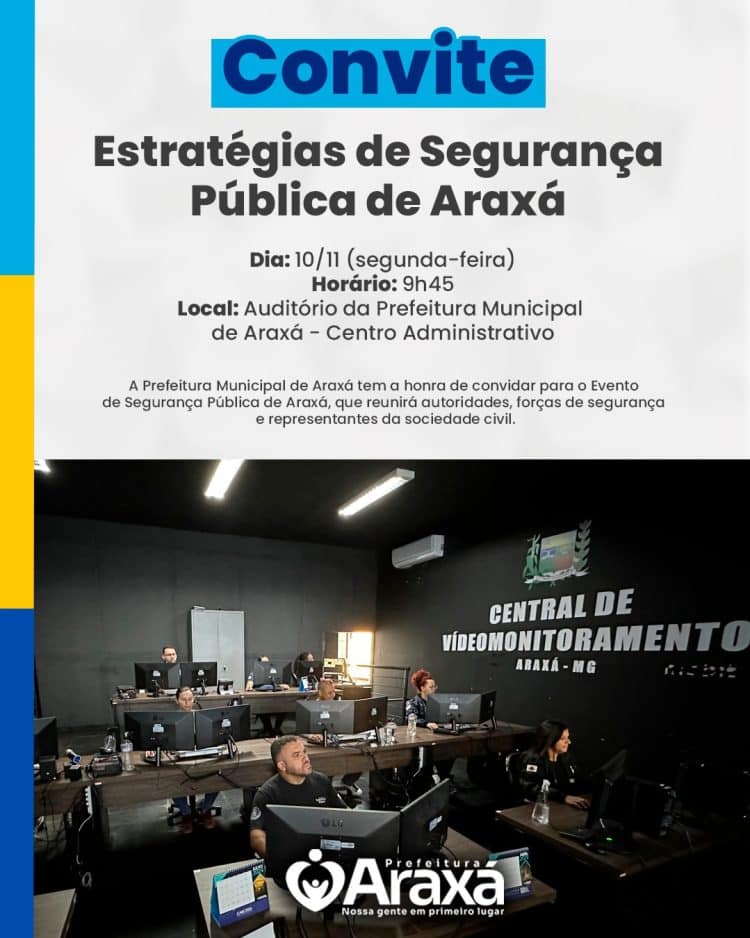 Estratégias de Segurança Pública de Araxá