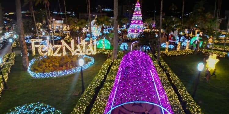 Araxá lança nesta quarta (19) o maior Natal da história com novo circuito e 2 milhões de LEDs