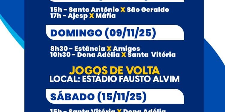 Quartas de final do Ruralão 2025 começam neste fim de semana no Estádio Fausto Alvim