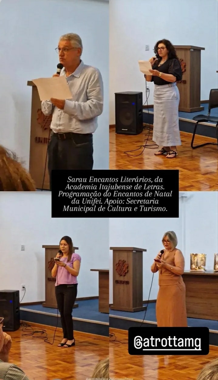 *Sarau encerra atividades de 2025  da AIL com poesias e cantos*