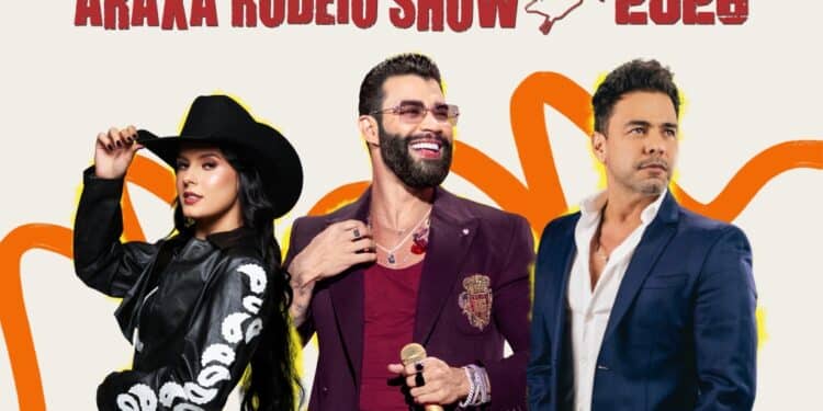 Araxá Rodeio Show anuncia Gusttavo Lima, Ana Castela e Zezé Di Camargo em 2026