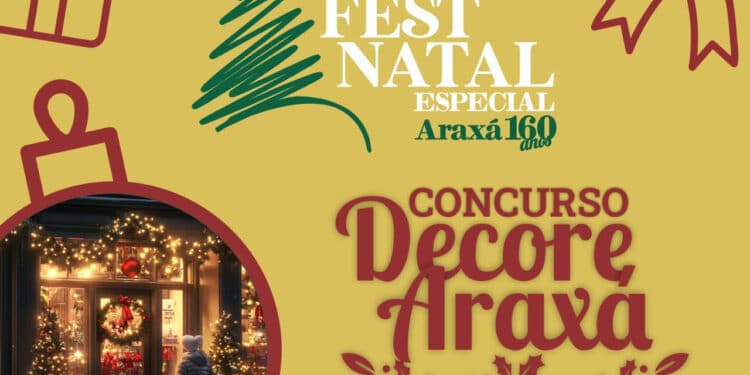 Comércio de Araxá disputa prêmio de melhor decoração de Natal