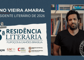 Bruno Vieira Amaral é o autor selecionado para a 6ª Residência Literária Flipoços Camões 2026