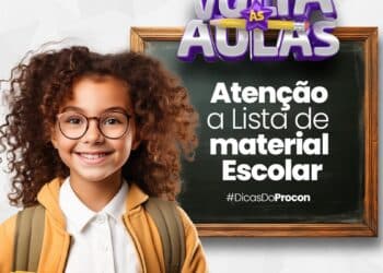 Procon Araxá orienta pais e responsáveis a ficarem atentos às listas de material escolar