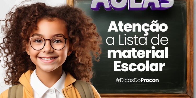Procon Araxá orienta pais e responsáveis a ficarem atentos às listas de material escolar